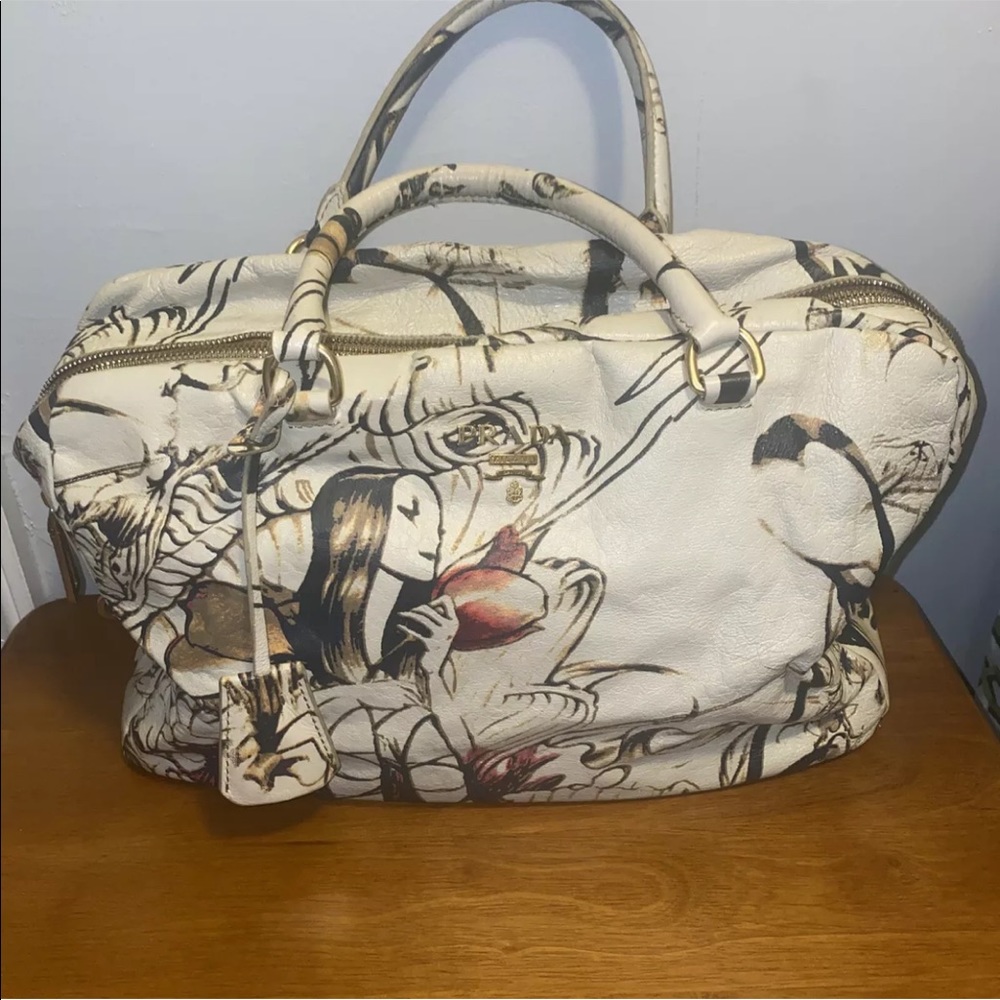 RARE Authentic Prada Limited Edition Fairy Bag Bauletto Lux Astro Cervo  DAmAGeD